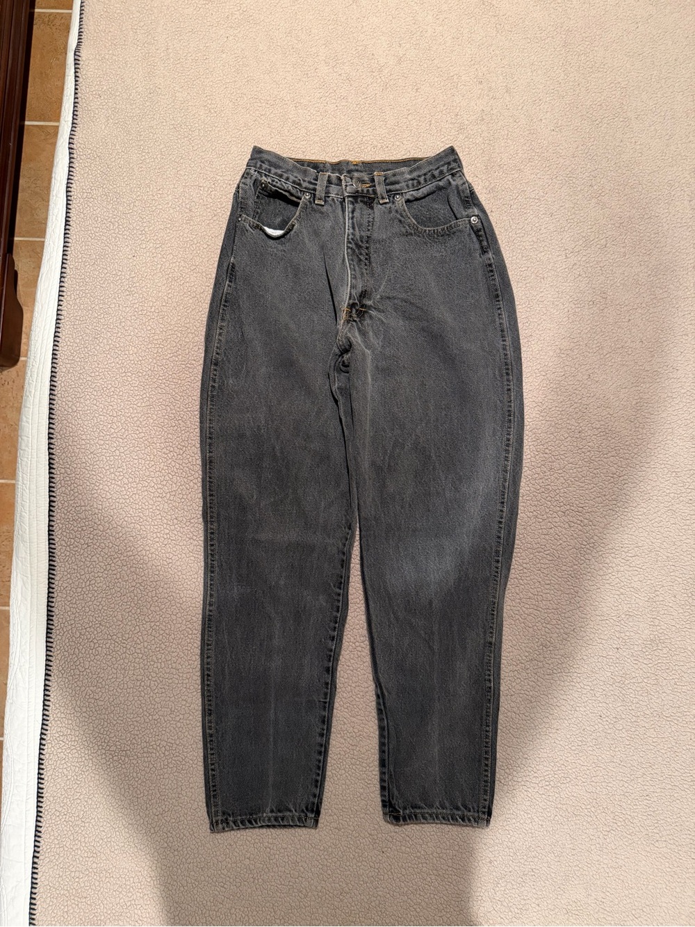 VIntage Gitano Black Stonewash Relaxed Jeans - 25